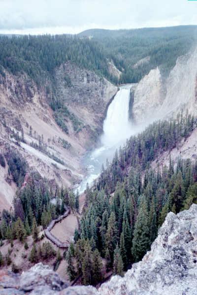 Lower falls at Yellowstone